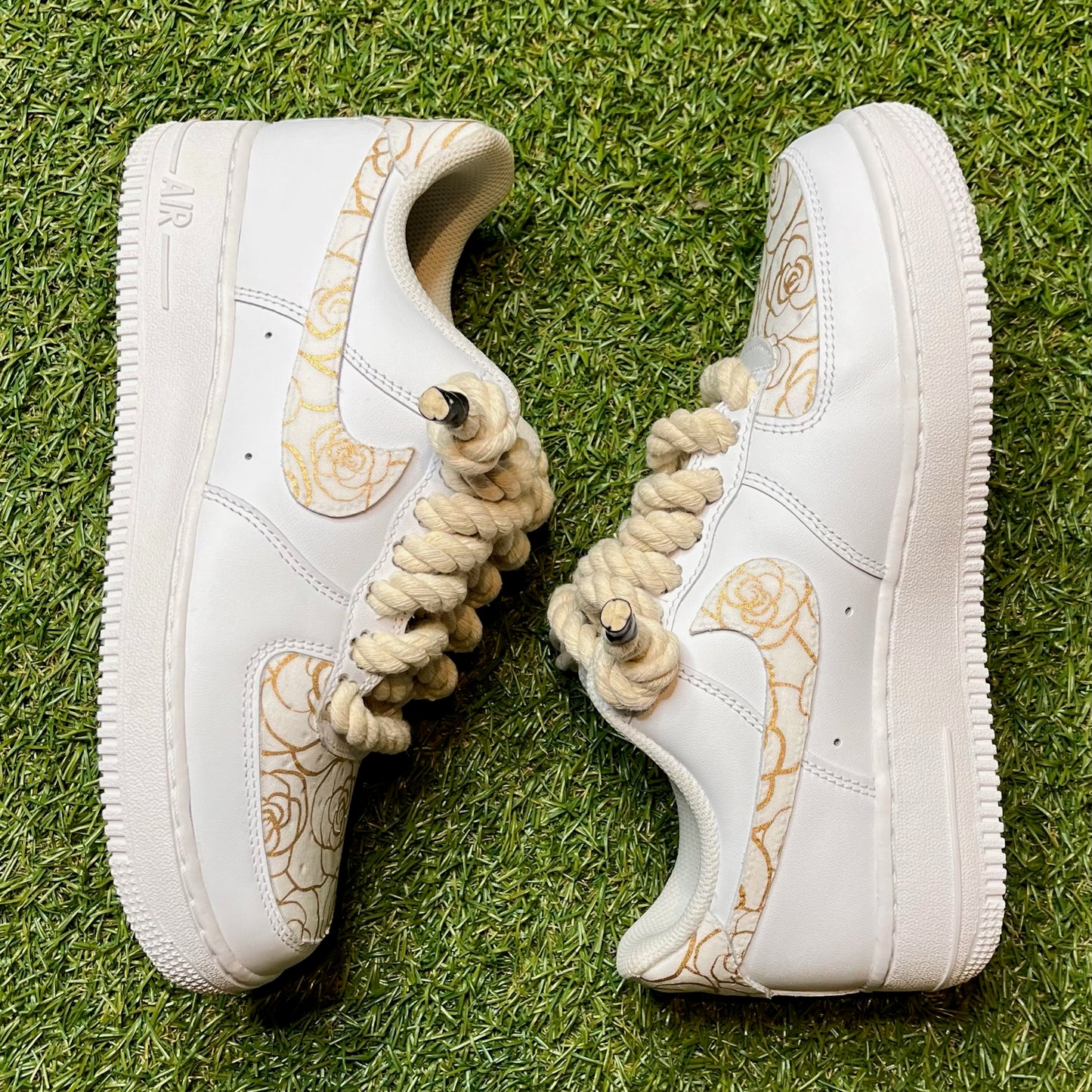 "Gold Roses" Air Force 1s