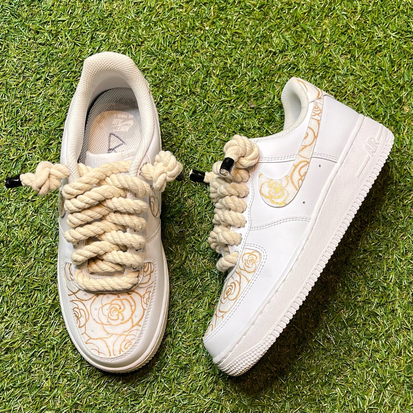 "Gold Roses" Air Force 1s